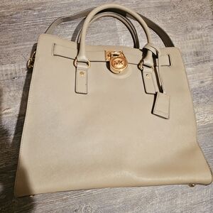 Michael Kors Saffiano Tan Leather Purse